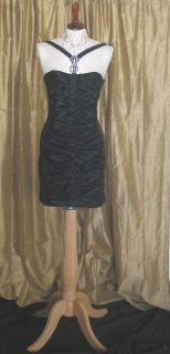 Jessica McClintock 54031 Black Taffeta Dress 4
