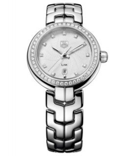 TAG Heuer Watch, Womens Swiss Link Diamond (1/2 ct. t.w.) Stainless