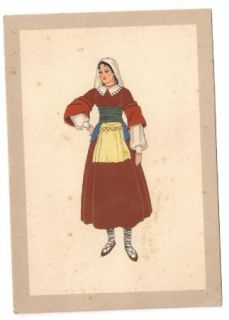 Italy Old Postcard Molise Traditional Costume