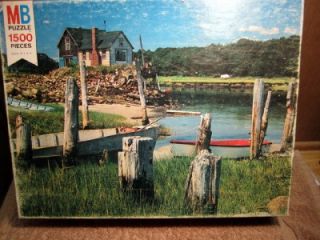 MB 1500 PC Puzzle Fishing Harbor Maine 1991