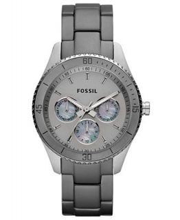 Fossil Watch, Womens Chronograph Stella Ash Gray Stainless Steel and