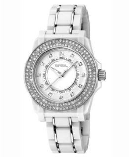 Breil Watch, Womens Chronograph Globe Stainless Steel Bracelet 37mm