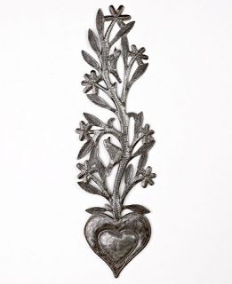 Heart of Haiti Wall Decor, Metal Vertical Jewelry Tree   Collections