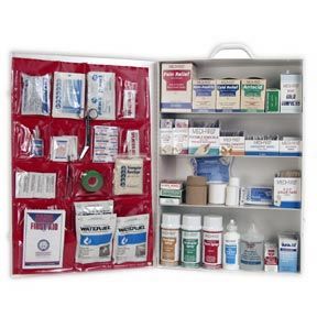 First Aid Kit Industrial 4 Shelf OSHA Approved Fill