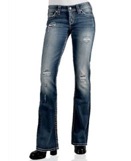 Silver Jeans Juniors Jeans, Pioneer Bootcut, Indigo Wash