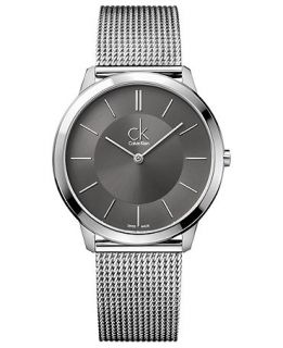 ck Calvin Klein Watch, Mens Swiss Minimal Stainless Steel Mesh
