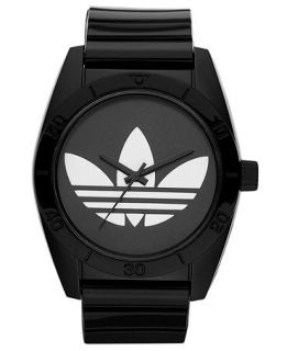 adidas Watch, Black Polyurethane Strap 42mm ADH2653   All Watches