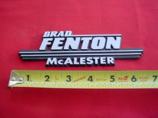 Brad Fenton McAlester Vintage Car Dealer Emblem
