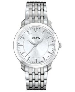 Bulova Watch, Womens Stainless Steel Bracelet 27mm 96L158   All