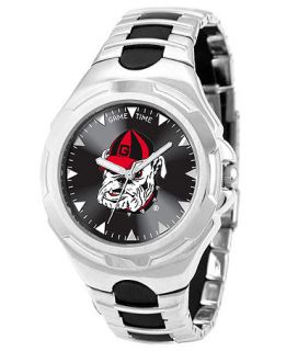 Game Time Watch, Mens University of Georgia Black Rubber and