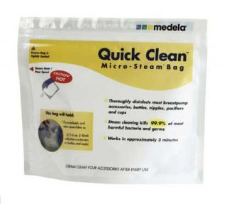 Breast Fidding System Sterilizer Medela Quick Clean Micro Steam Bags