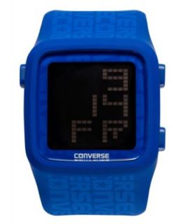Converse Watch, Unisex Digital Scoreboard Printed Logo Blue Silicone