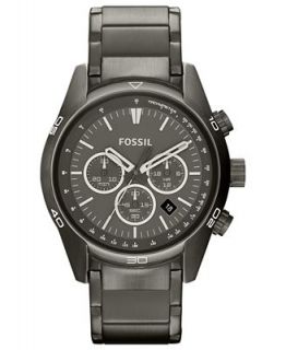 Fossil Watch, Mens Sport Chronograph Gray Tone Stainless Steel