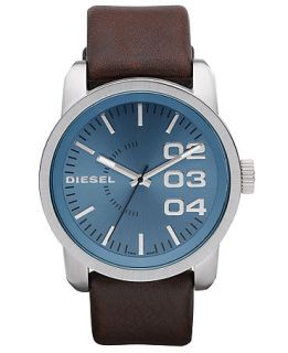 Diesel Watch, Brown Leather Strap 54x46mm DZ1512   All Watches