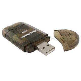 Portable Smoke SDHC SD MMC Memory Card Reader to USB 2 0 Adapter
