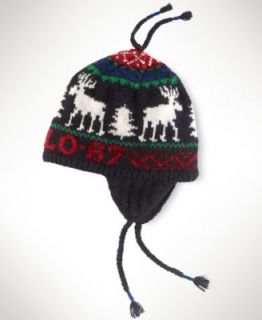 Polo Ralph Lauren Hat, Classic Wool Blend Reindeer Print Hat