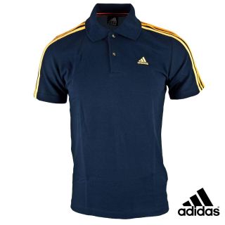 Adidas Essentials Men Navy Blue Polo T Shirt Top s M L XL Cheapest