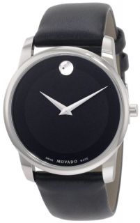 Movado Museum Leather Mens Watch 0606502