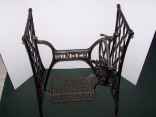Vintage Singer Sewing Machine Cabinet Base Stand Cast Iron Treadle