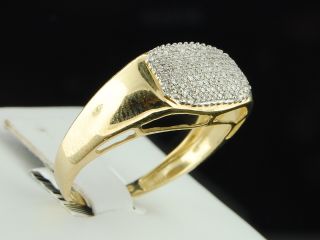 Gold Diamond Pinky Ring 1 3 Ct Designer Engagement Wedding Band