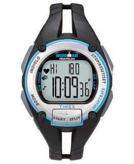 Timex Watch, Womens Mid Road Trainer Black Resin Strap T5K214F5   All