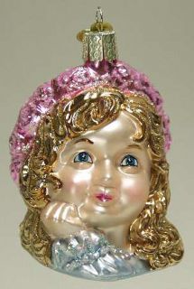 Merck Familys Xmas Ornament Angel Girl Face 6574574
