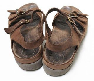 Womens Mephisto Leather Double Strap Comfort Sandals Shoes Size 9 10