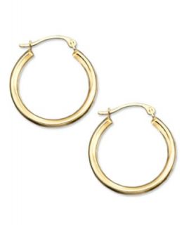 10k Gold Small Polished Swirl Hoop Earrings   Earrings   Jewelry