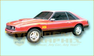 1979 1980 1981 1982 1983 1984 Capri RS Turbo Decal Stripe Kit