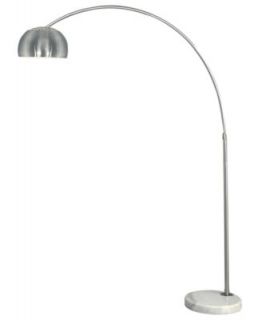 Pacific Coast Floor Lamp, Brushed Steel Arc   Lighting & Lamps   for