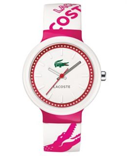 Lacoste Watch, White and Pink Silicone Strap 2010523