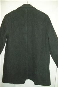 Percy Peacoat Melton Merino Wool Coat 8 Medium