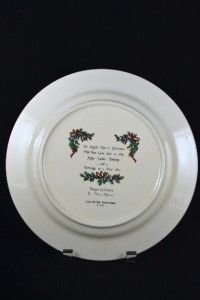 Taylorton Potteries NINTH DAY Christmas Dinner Plate Sally Merwin