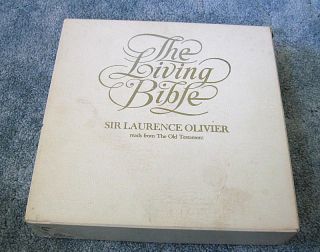 Living Bible Old Testament read by Sir Laurence Olivier, 12 record LP