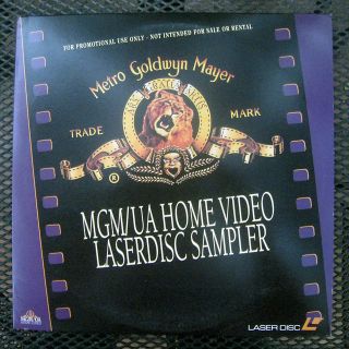 MGM UA Home Video Laserdisc Sampler ML102880 Promo 1992 12 LD Near