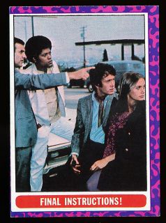 Mod Squad 1968 Topps Final Instructions 28 Captain Greer Linc Pete and