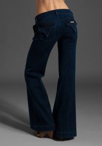 Leg Trouser Flap Pocket Stretch Burgess Dark Wash Jeans 27 New