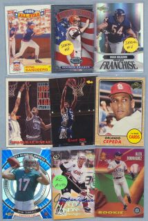 Huge Sports Card Collection Lot Football Packs Baseball Rookies Jersey