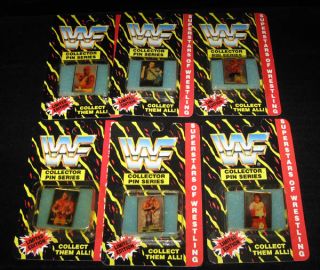 1991 WWF Collectors Pin Set 6 Hulk Hogan Bushwhackers