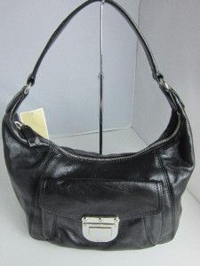 Michael Kors Riley Jet Set Medium Shoulder Hobo Handbag Black Retail $