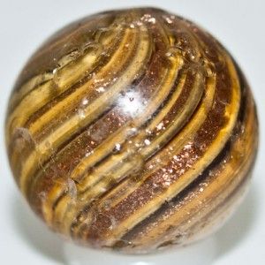 80 Antique Glass Lutz Onionskin Marble RARE Size C 1890