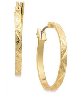 Charter Club Earrings, Gold tone Hoop Earrings   Fashion Jewelry