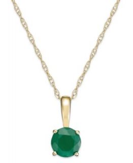 Effy Collection 14k Gold Necklace, Emerald (1 3/8 ct. t.w.) and