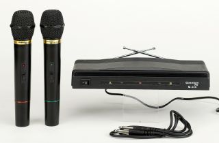 Quantumfx Twin Wireless Microphone System Mic