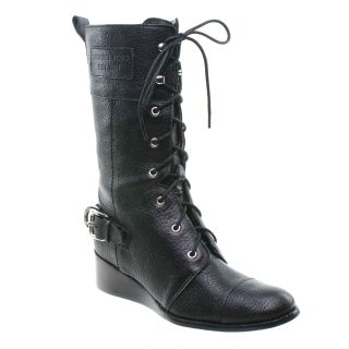 Michael Kors Woodley Combat Fashion Boot Black New