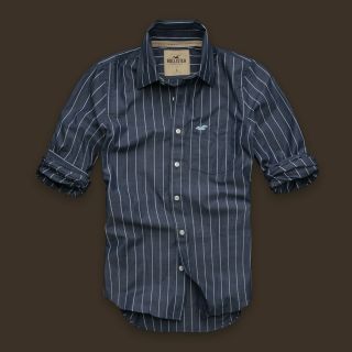 New Hollister Abercrombie Mens Fitted Classic Shirt S