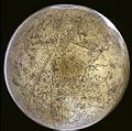 Globe Earth World Planet Vintage Gold Charm Pendant Pearls Ruby Gem