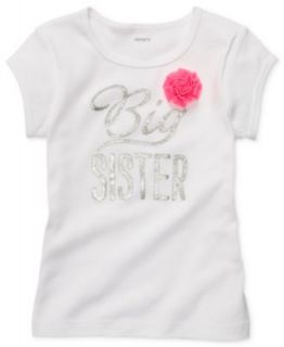 Carters Kids Shirt, Little Girls Flower Sister Tee
