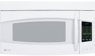 GE Profile PVM2070 White Spacemaker Hidden Vent Microwave Oven