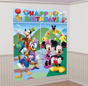 Mickey Mouse Scene Setter Wall Decor Giant Poster Birthday Party